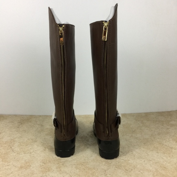 Tory Burch Logo Rain Boots Boots, 5M - Picture 3 of 8